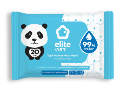 Elite Care Baby Wipes Water 20's
