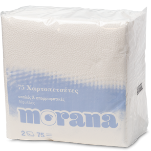 Morana Άσπρες Χαρτοπετσέτες 2X33