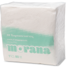 Morana Άσπρες Χαρτοπετσέτες 1Χ33