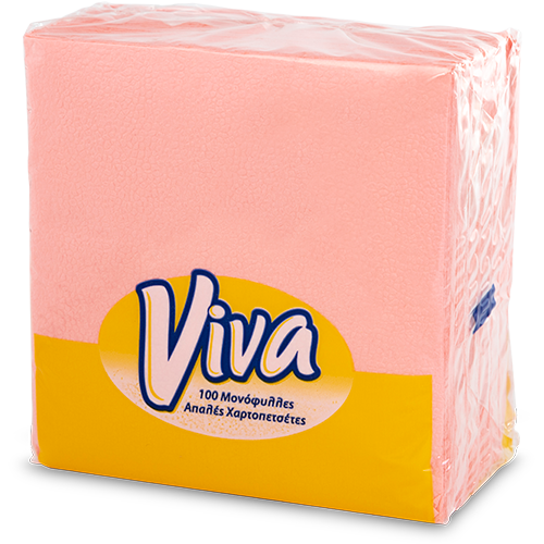 Viva Pink Table Napkins 1Χ33 Harco Trading Ltd Μanufacture and distribute quality hygiene